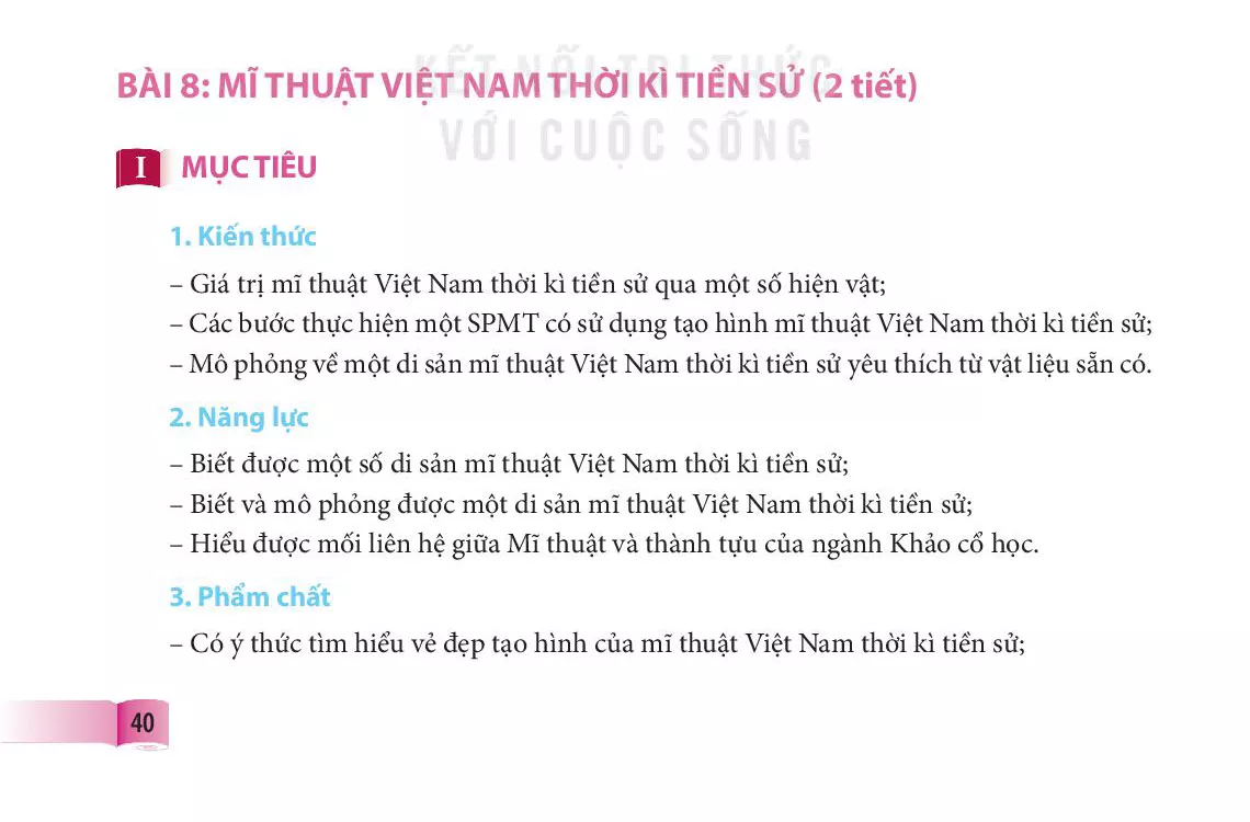 Bài 8: Mĩ thuật Việt Nam thời kì tiền sử 